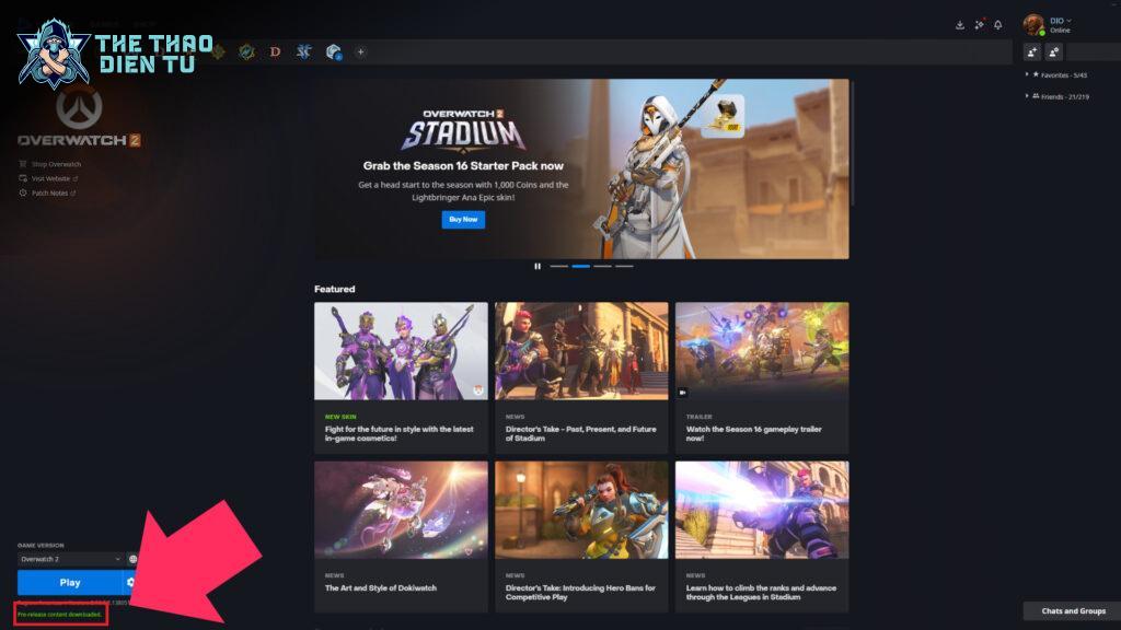 Xác nhận tải xuống bản cập nhật giữa mùa giải Overwatch 2 Season 16