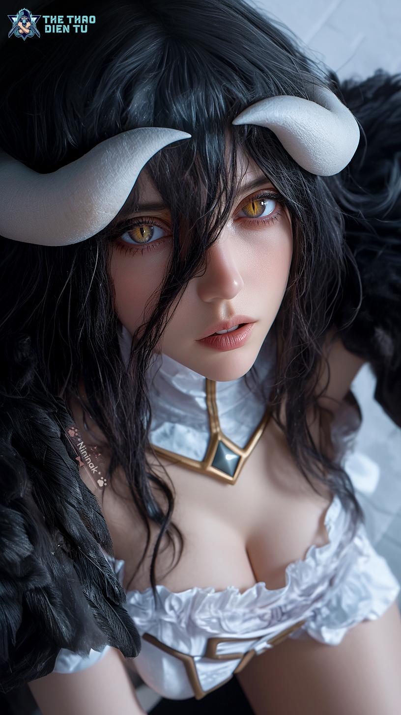 Albedo Overlord: Vẻ đẹp vượt thời gian nhờ AI thăng hoa.
